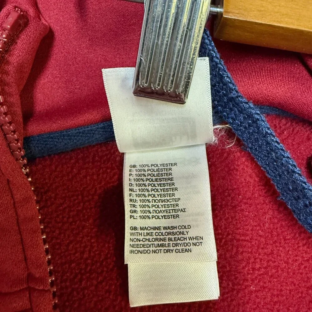 The North Face‎ Colorblock Full-Zip Hoodie – Red/Gray – Men’s XL – EUC